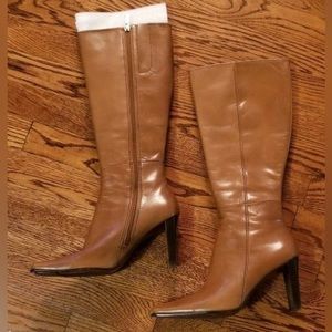 Nine West Women's Camel Leather Boots